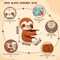 Hug Sloths Crochet Kit for Beginners – DIY Animal Amigurumi Craft Set with Yarn, Hook & Step-by-Step Video & Manual | Emotional Support Handmade Gift for Adults, Birthday, Valentine’s Day, Christmas